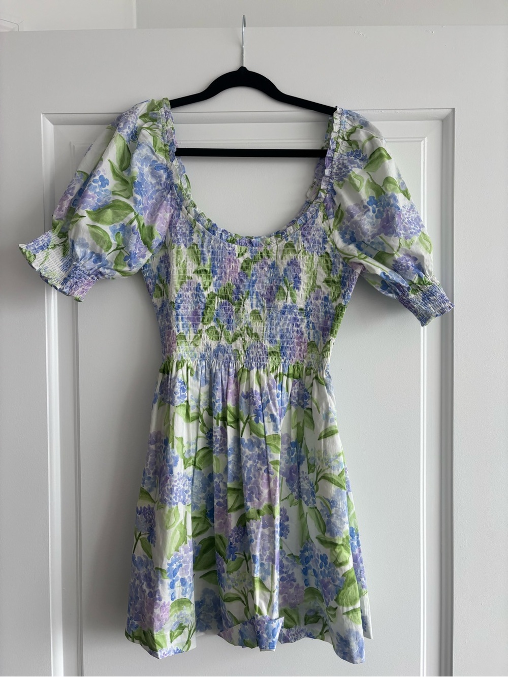 Hill house naia nap dress in blue hydrangea